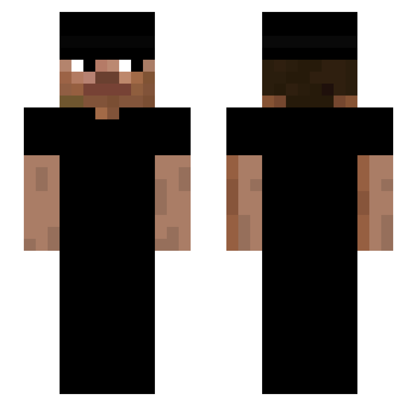 YangNippon Minecraft skin, front and back view