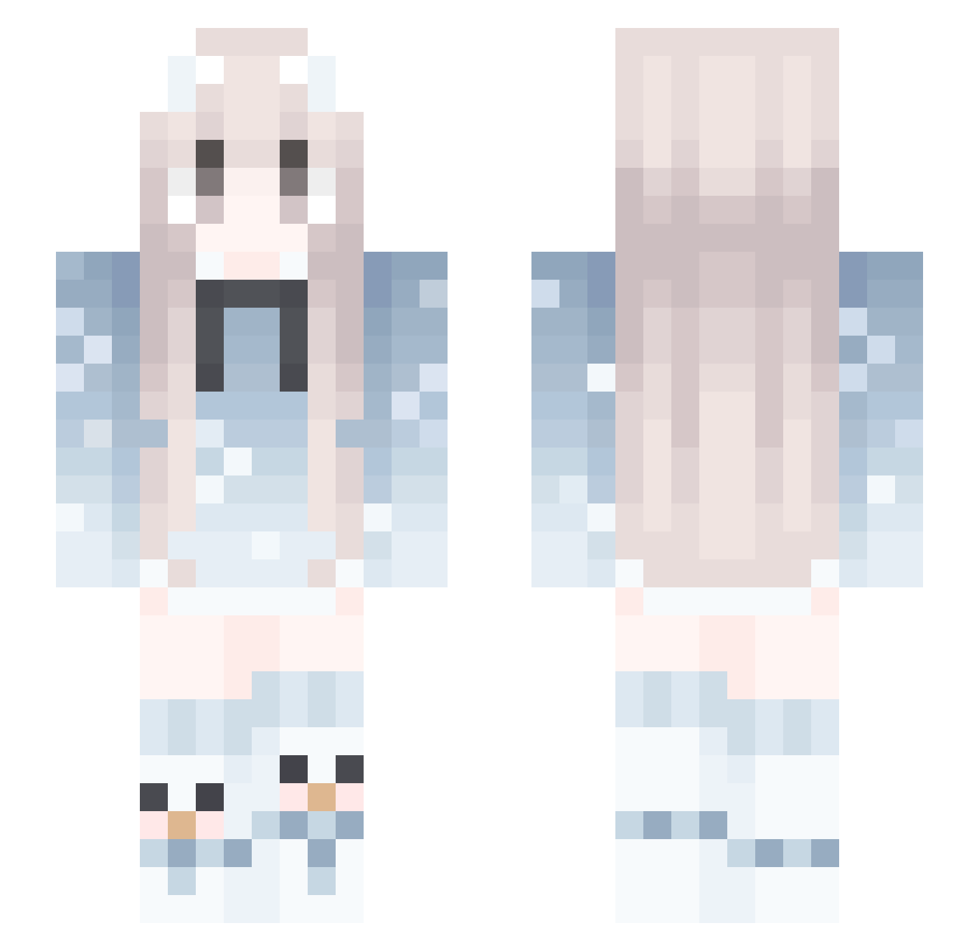 LingShi_QwQ Minecraft skin, front and back view