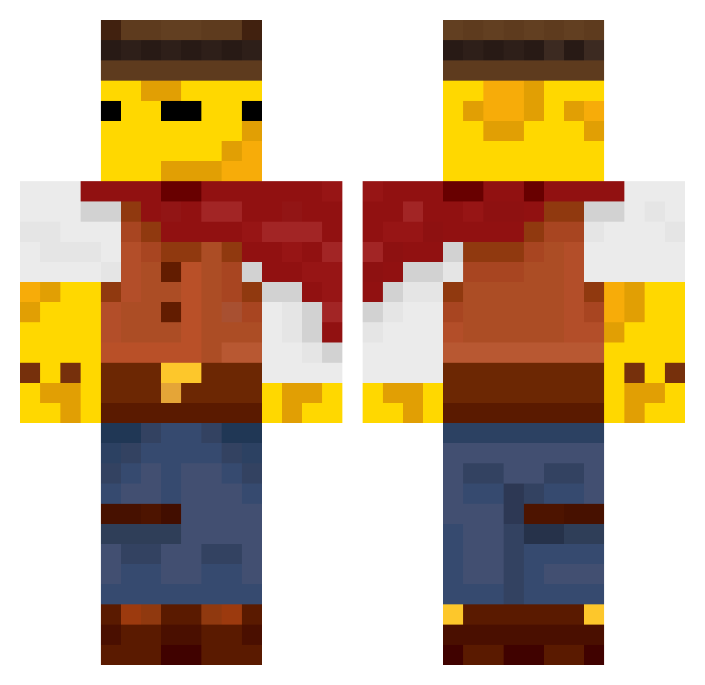 BugsDestroyer_3 Minecraft skin, front and back view