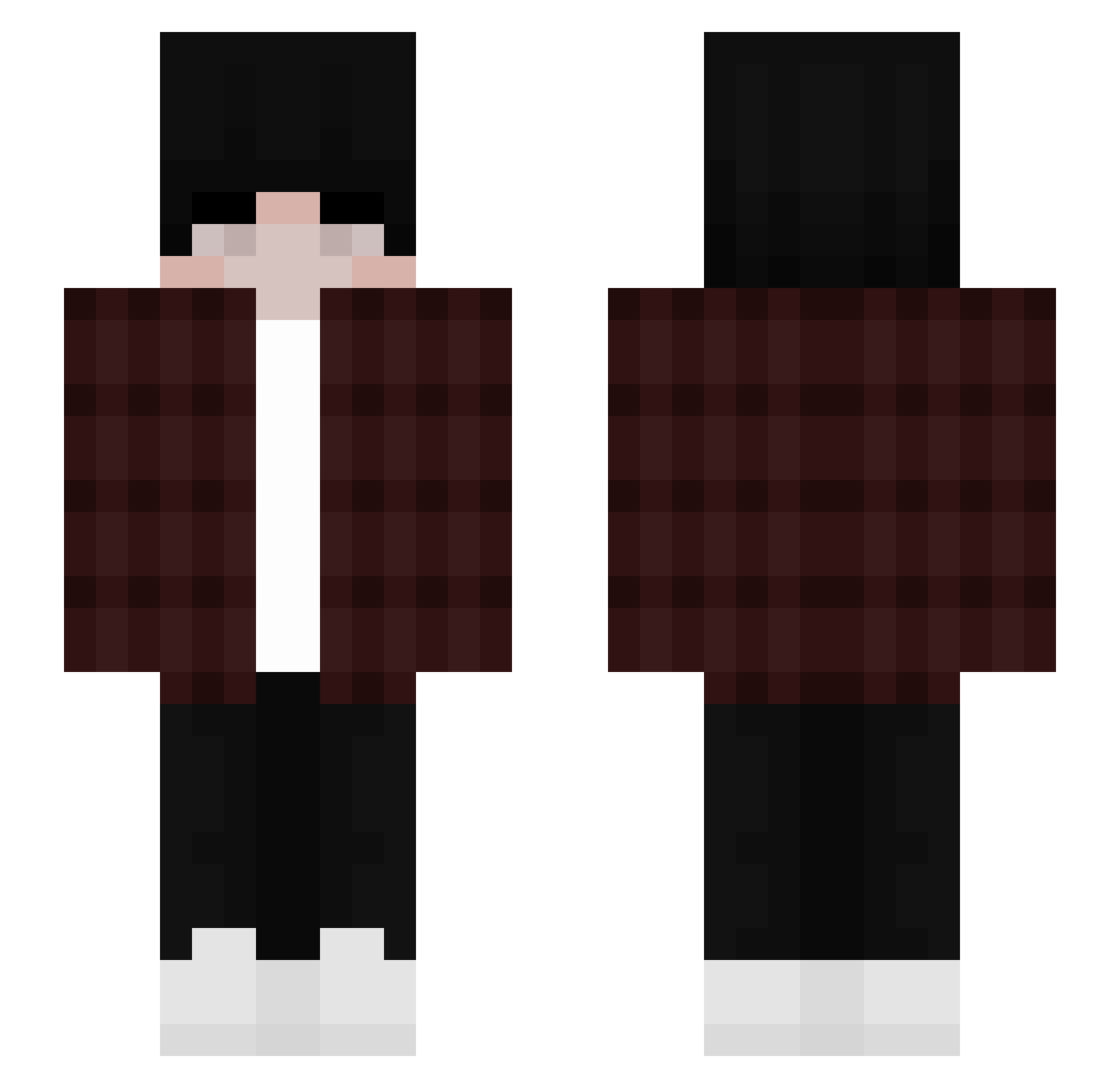 QwQ_Blaze Minecraft skin, front and back view