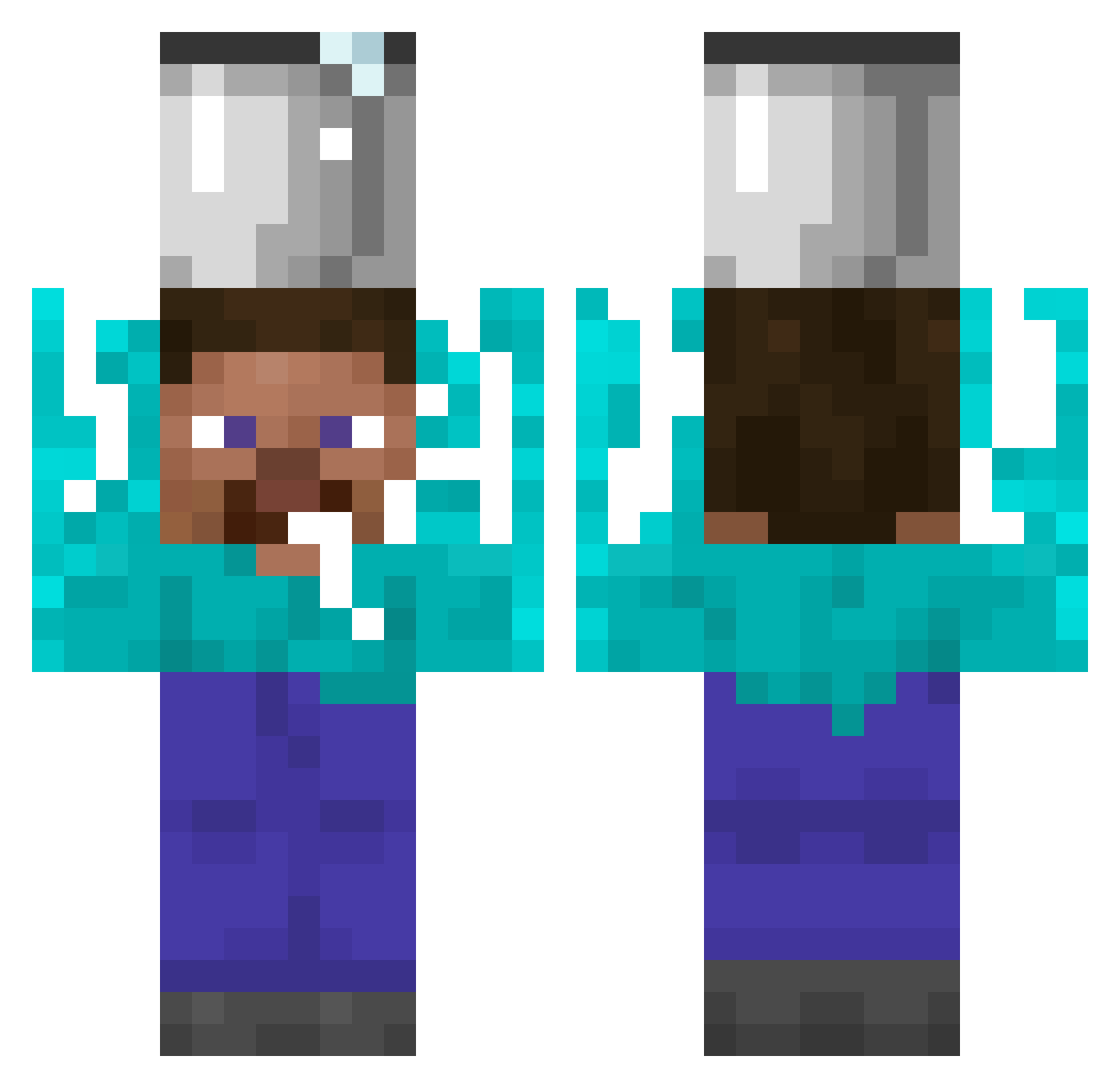 P5t5r_Gr1ff1n Minecraft skin, front and back view