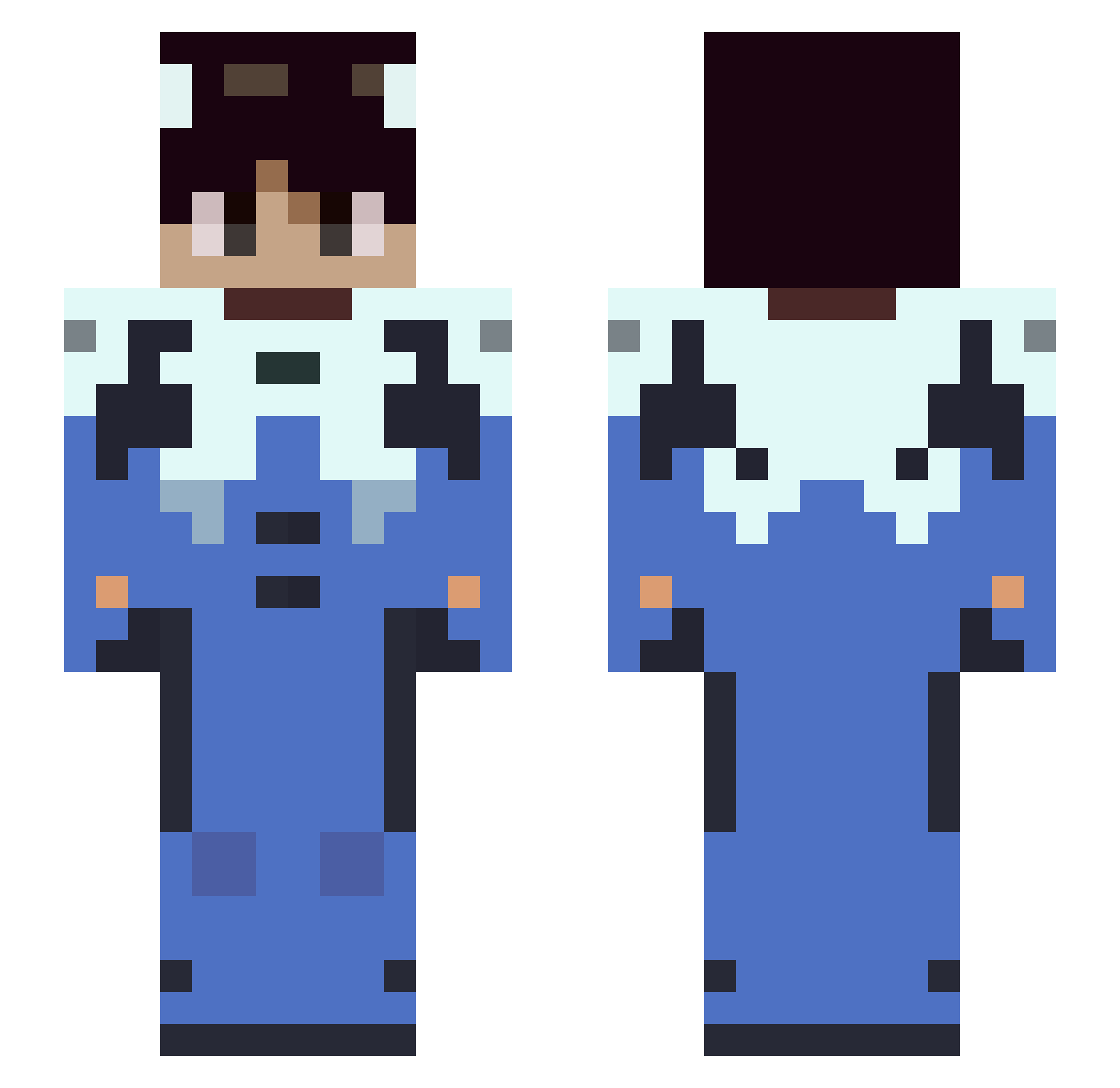 eMseekK Minecraft skin, front and back view