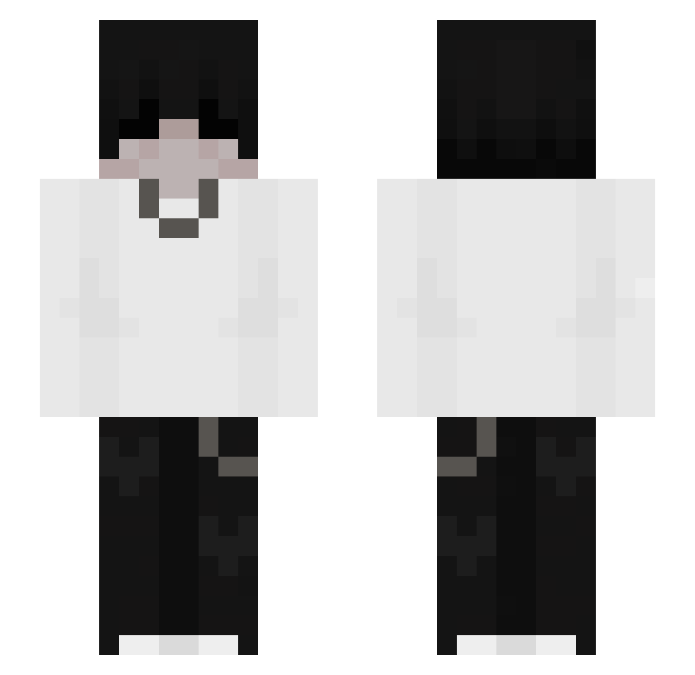 Sizli Minecraft skin, front and back view