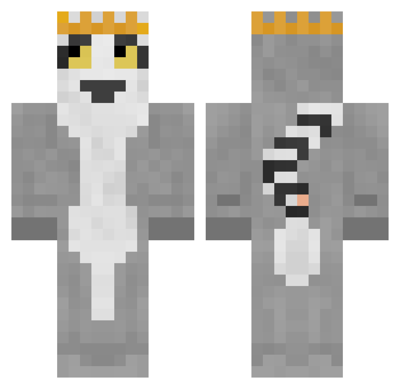 Brzoza_JR Minecraft skin, front and back view