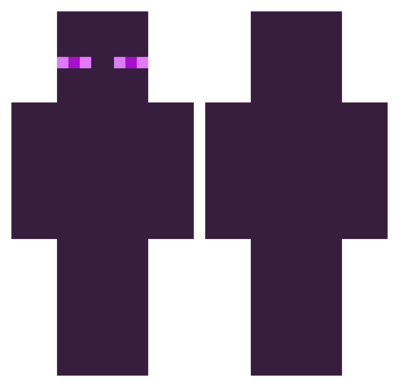 SAARIAS Minecraft skin, front and back view