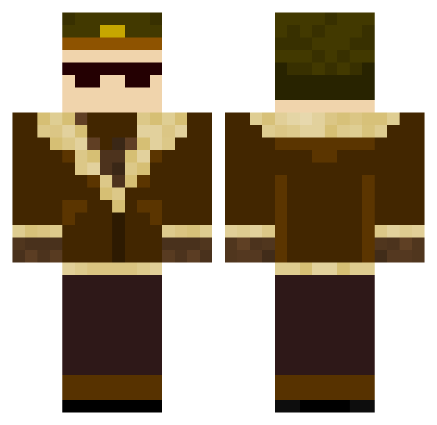 skippysigmatic Minecraft skin, front and back view