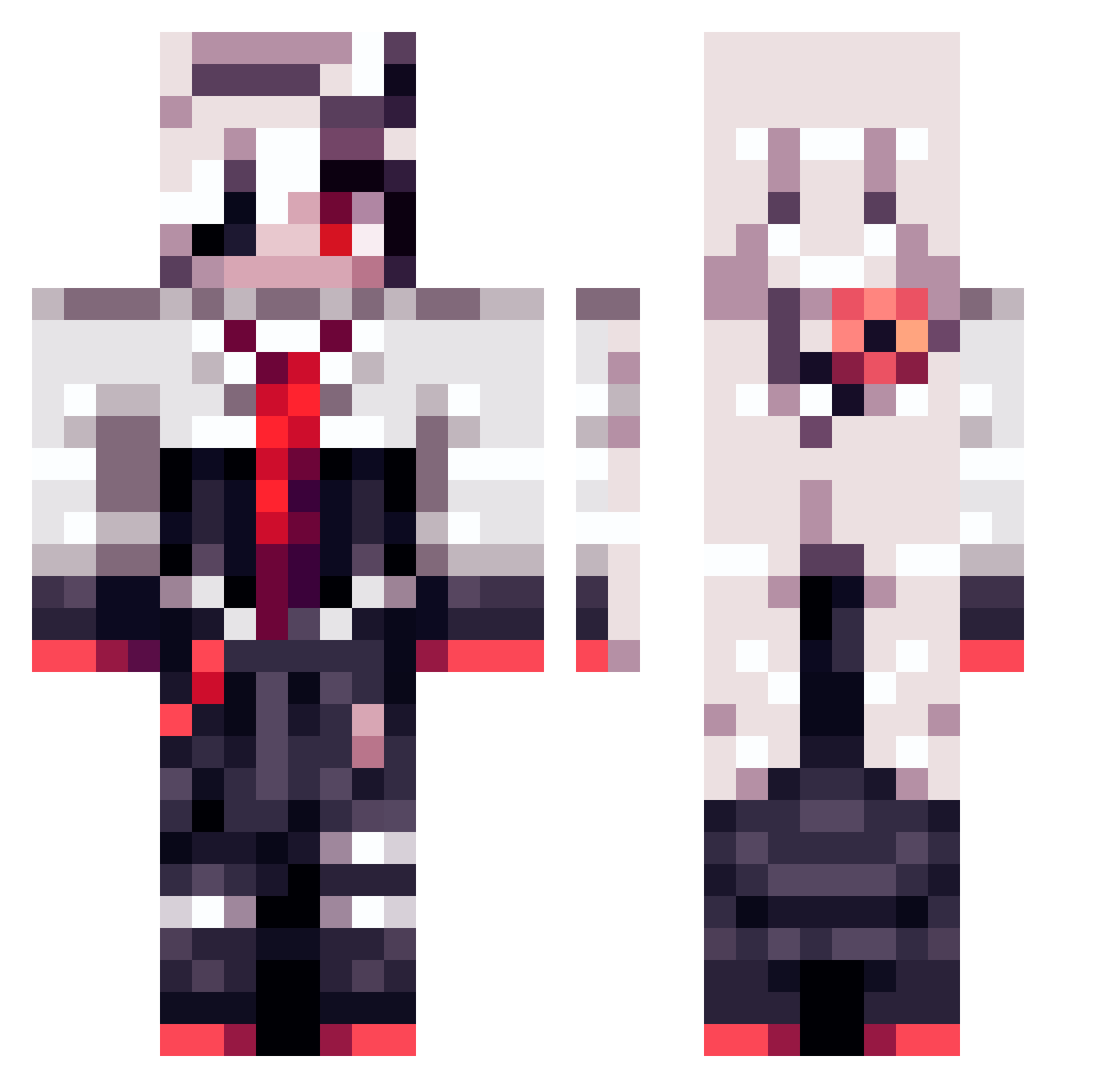 _BlackSilence_ Minecraft skin, front and back view