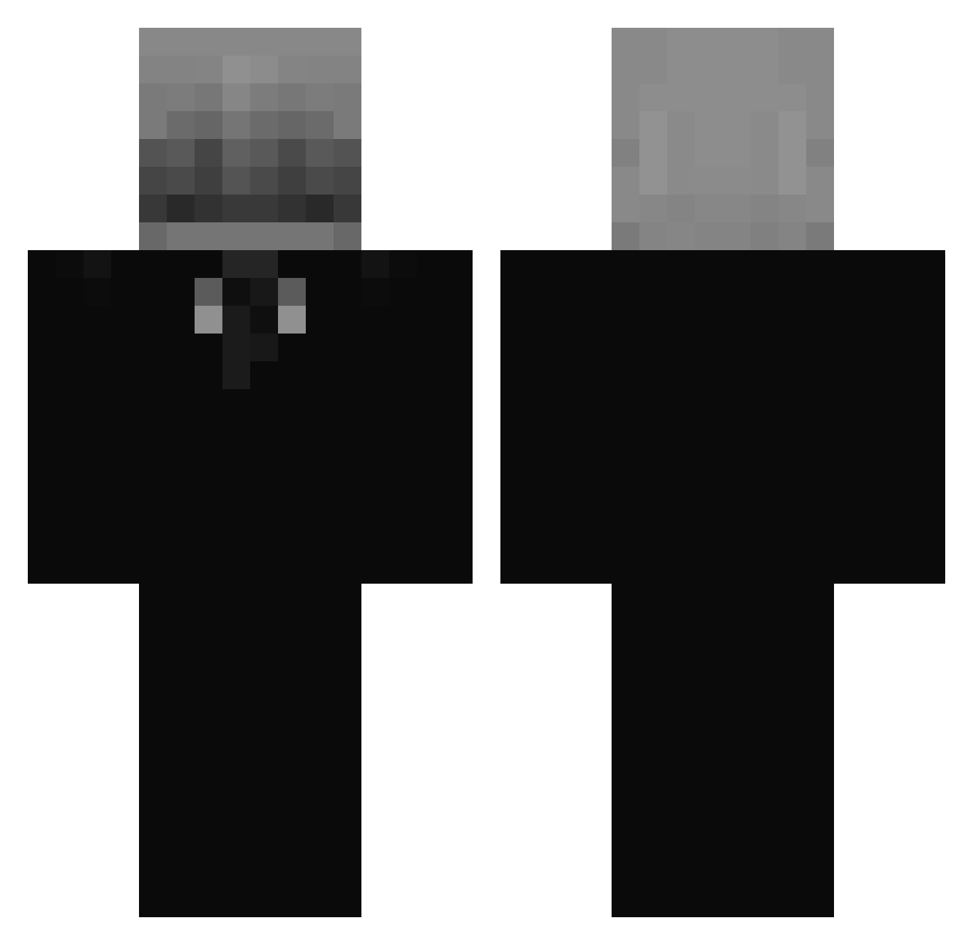 ZevronMC Minecraft skin, front and back view