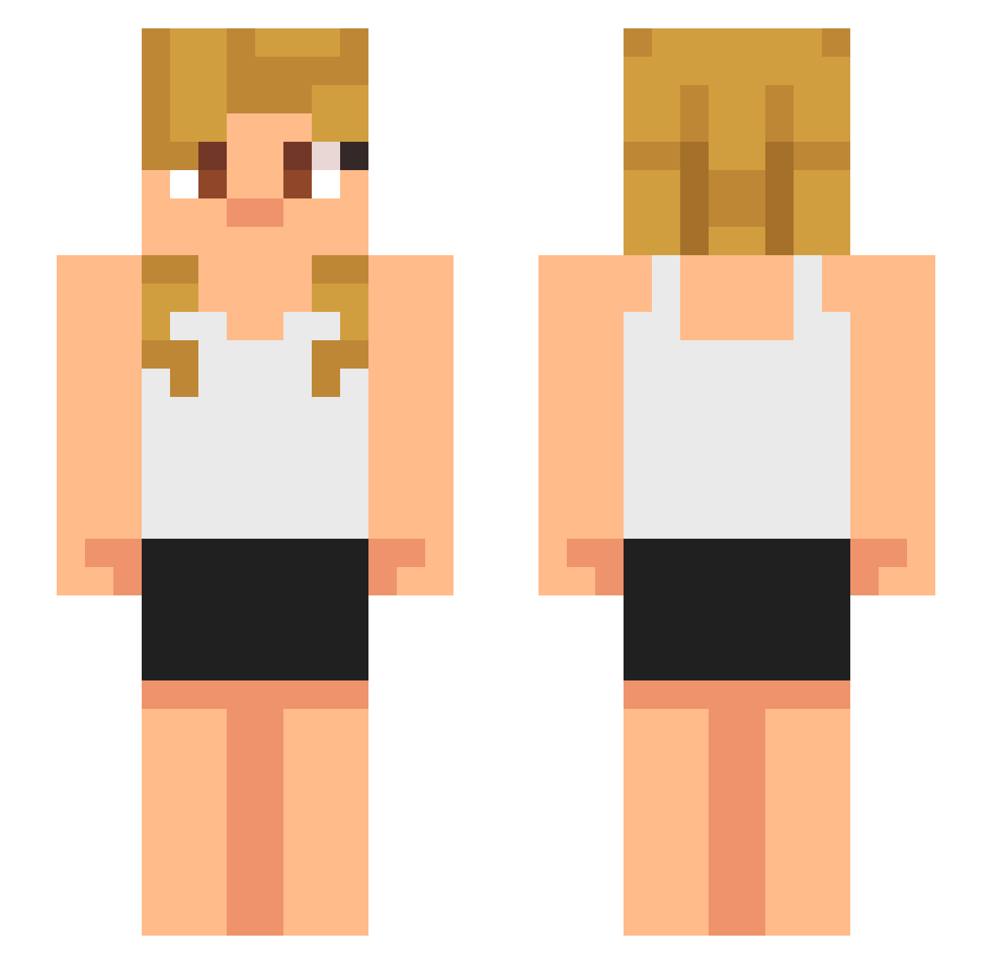 ThatNameInUse Minecraft skin, front and back view