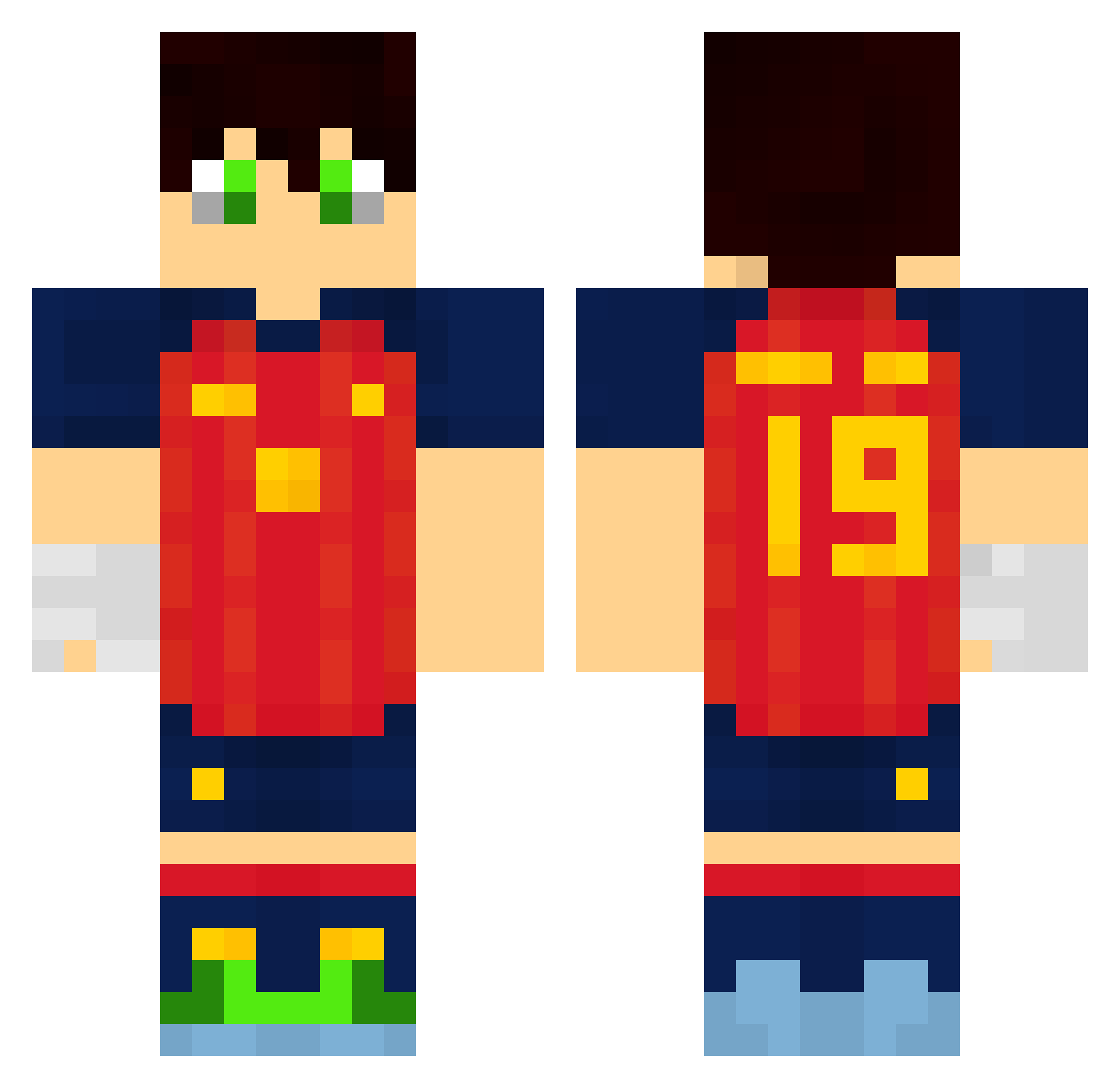 bernardoprocca Minecraft skin, front and back view
