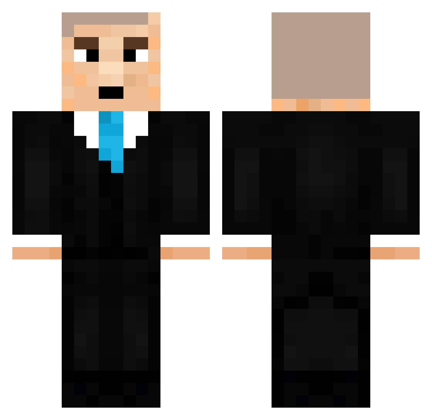 wacklyyy Minecraft skin, front and back view