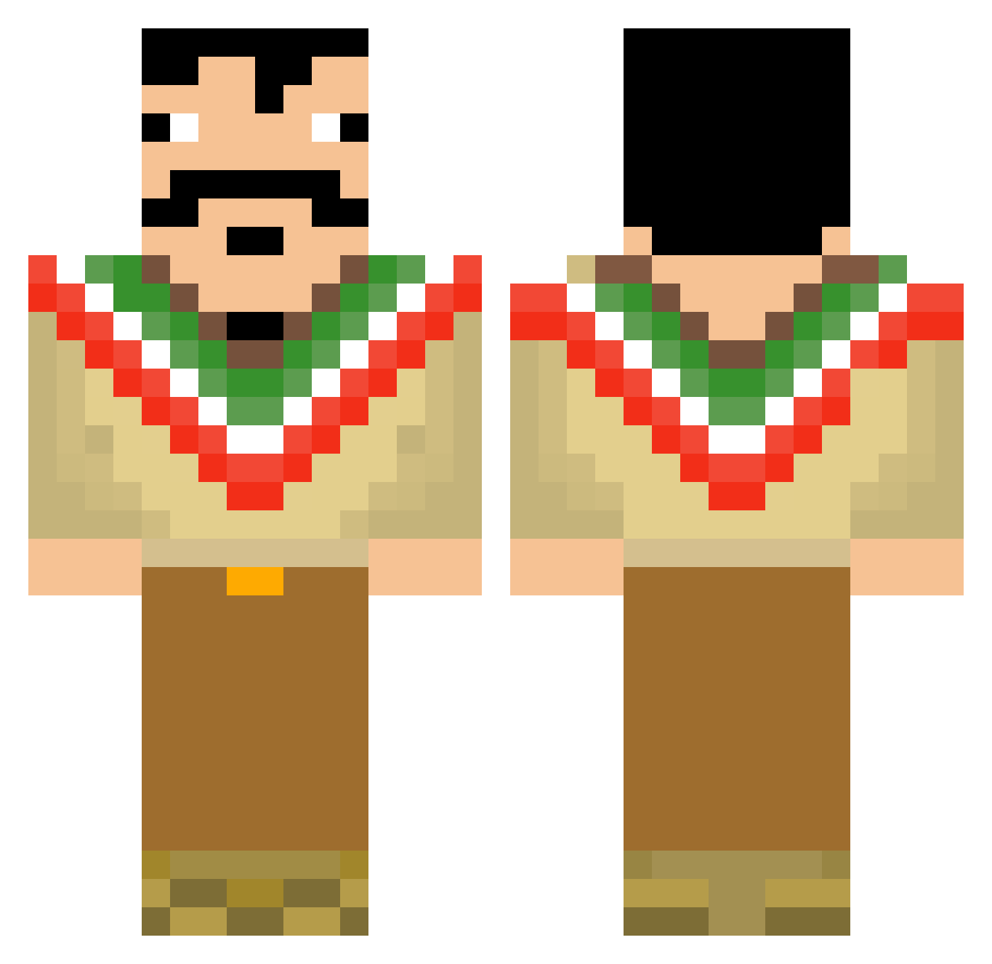 b0rygo_71 Minecraft skin, front and back view