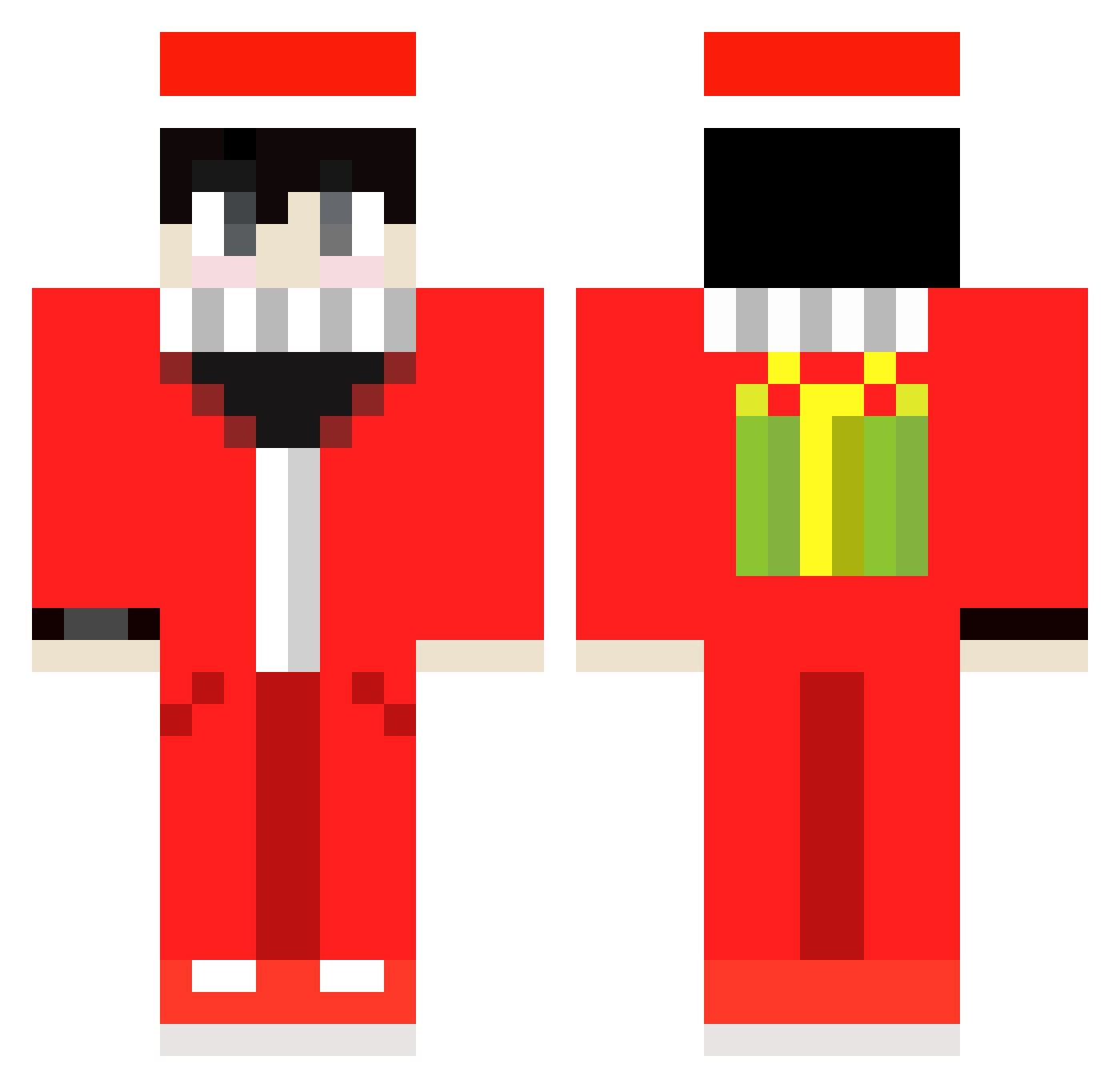 ran_yo Minecraft skin, front and back view