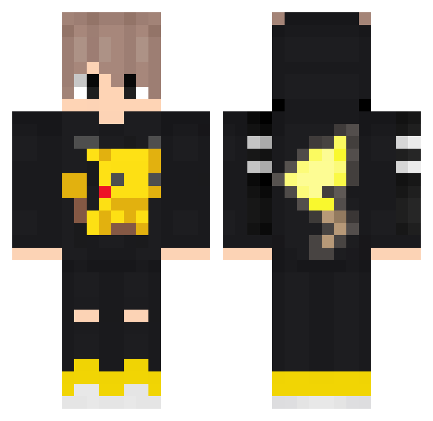 BharathM Minecraft skin, front and back view