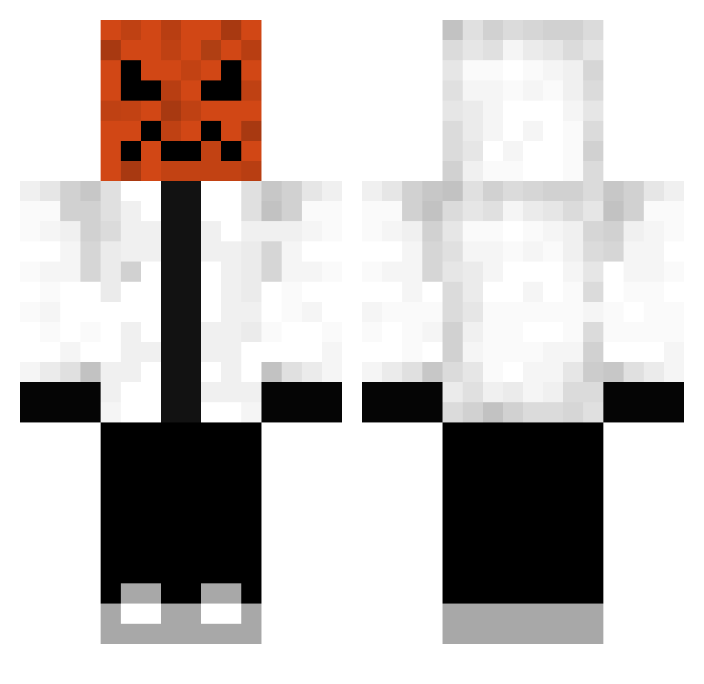 tfoukiwi Minecraft skin, front and back view