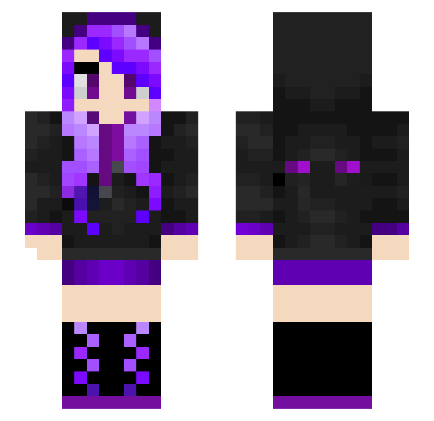 Remoria2319 Minecraft skin, front and back view