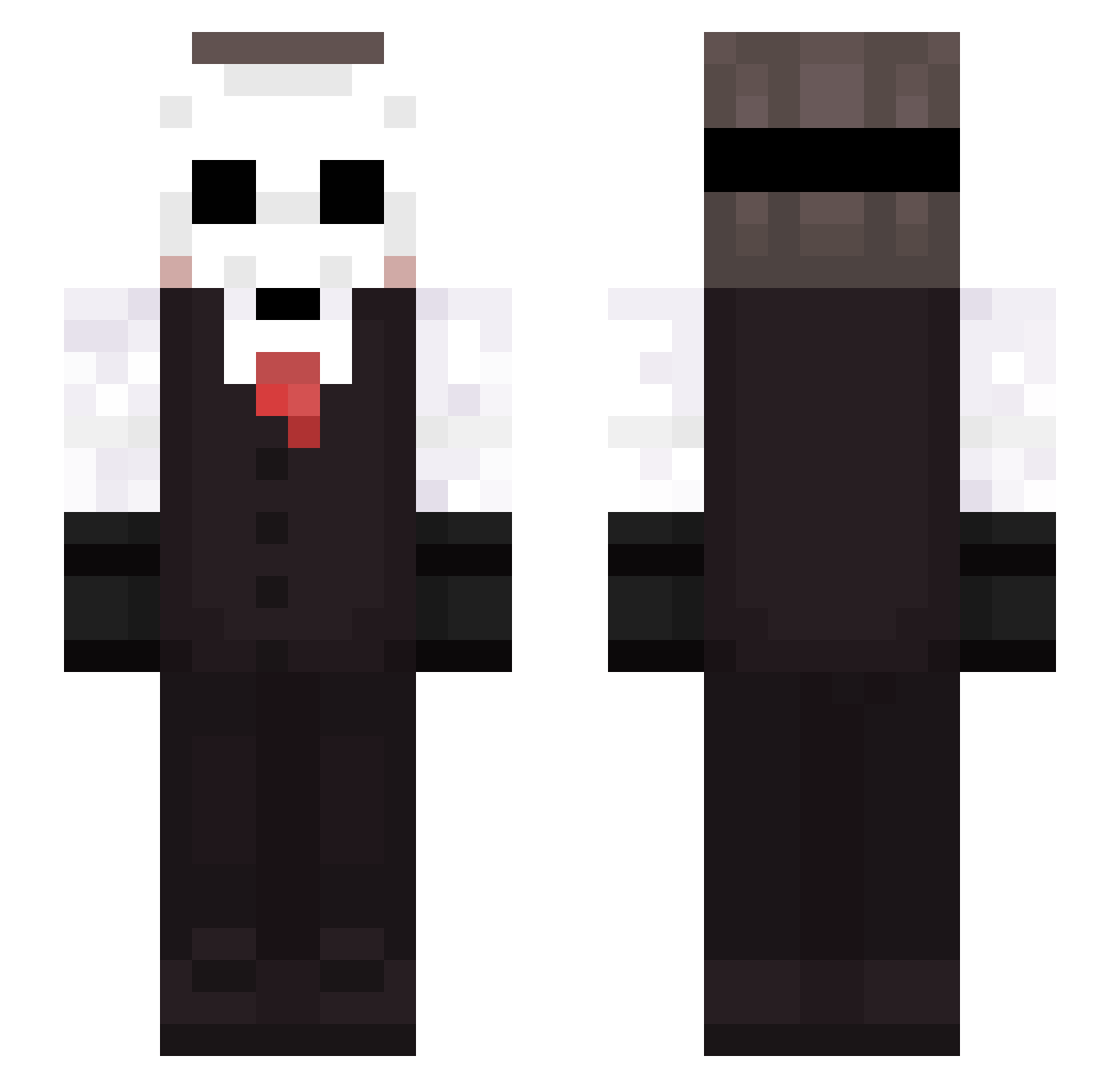 onef4ris Minecraft skin, front and back view