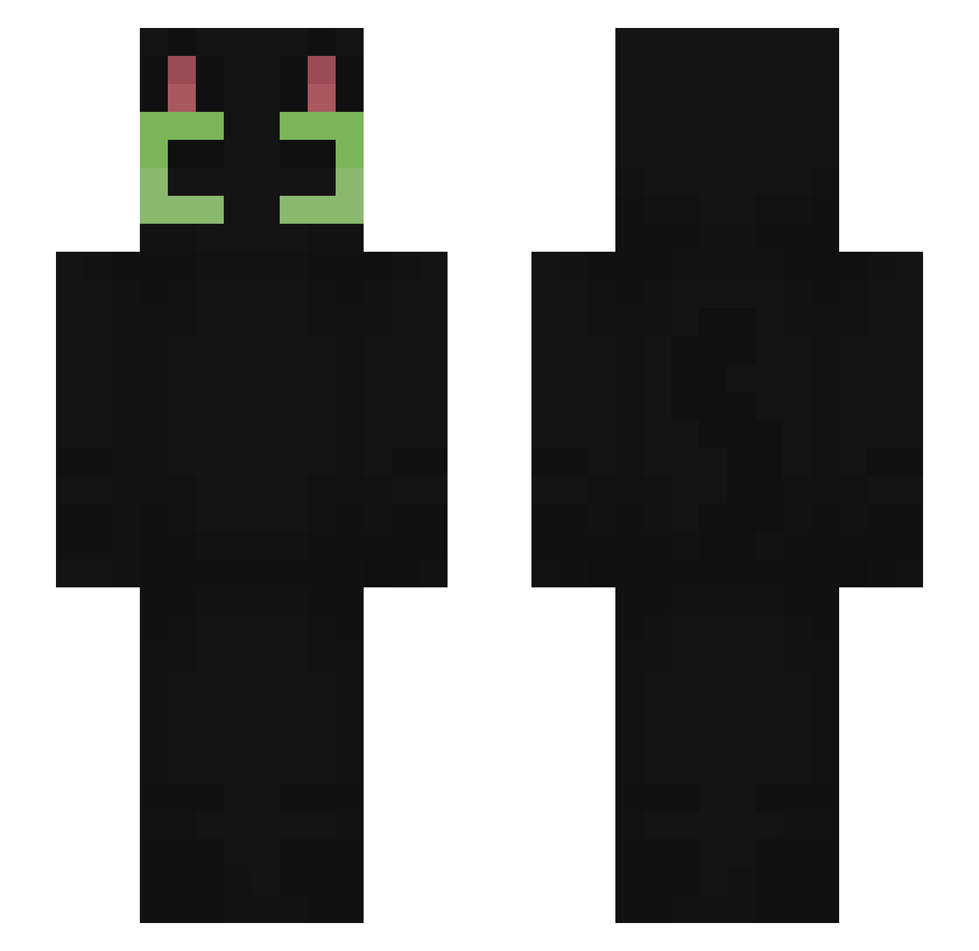dudeco77 Minecraft skin, front and back view