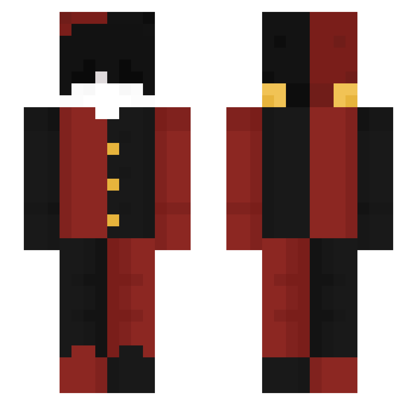 KavunBerat Minecraft skin, front and back view