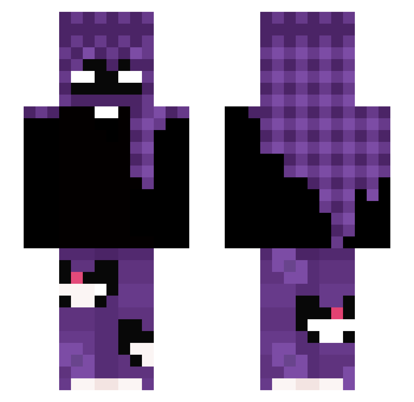 OddFa1th Minecraft skin, front and back view