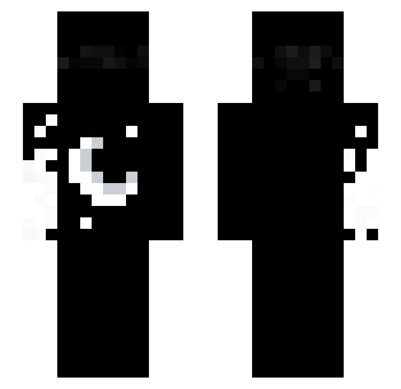 Nagatrin Minecraft skin, front and back view