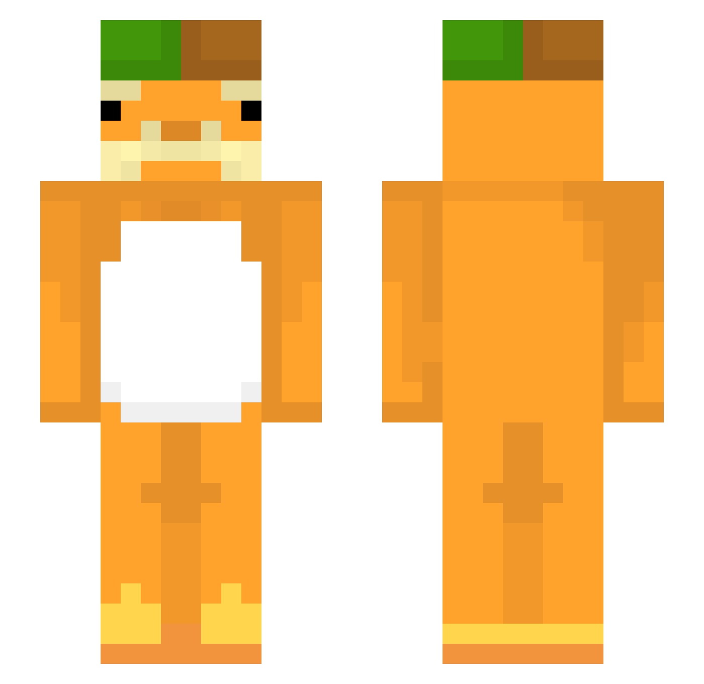 lostsucks Minecraft skin, front and back view