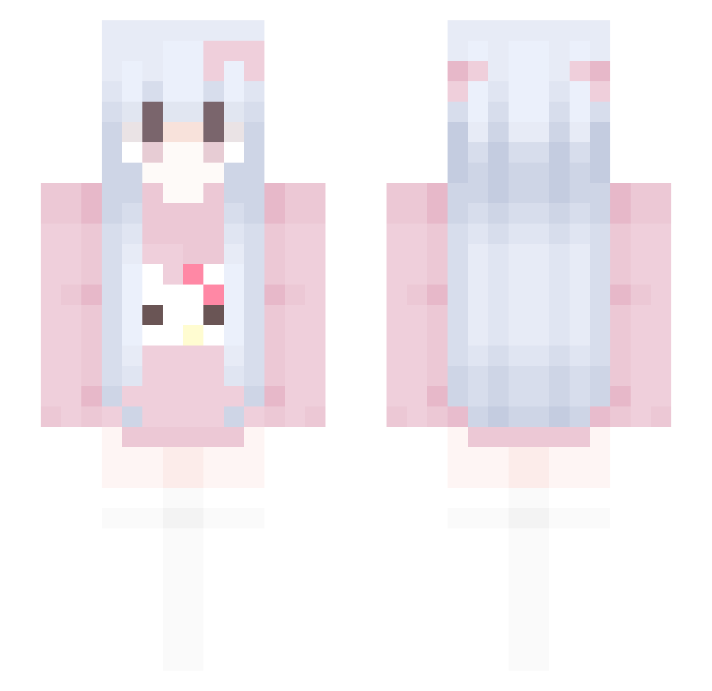 love_wqw Minecraft skin, front and back view
