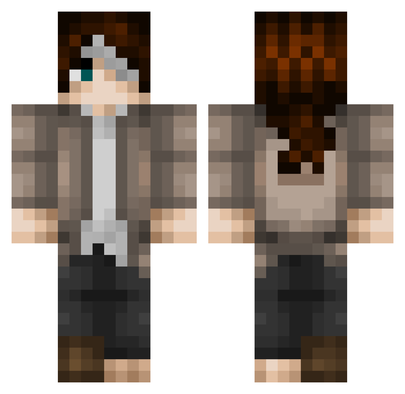 _Schnuffely_ Minecraft skin, front and back view