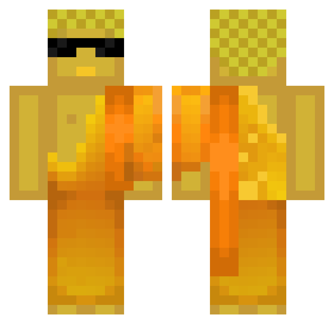 Eik_SMZ Minecraft skin, front and back view