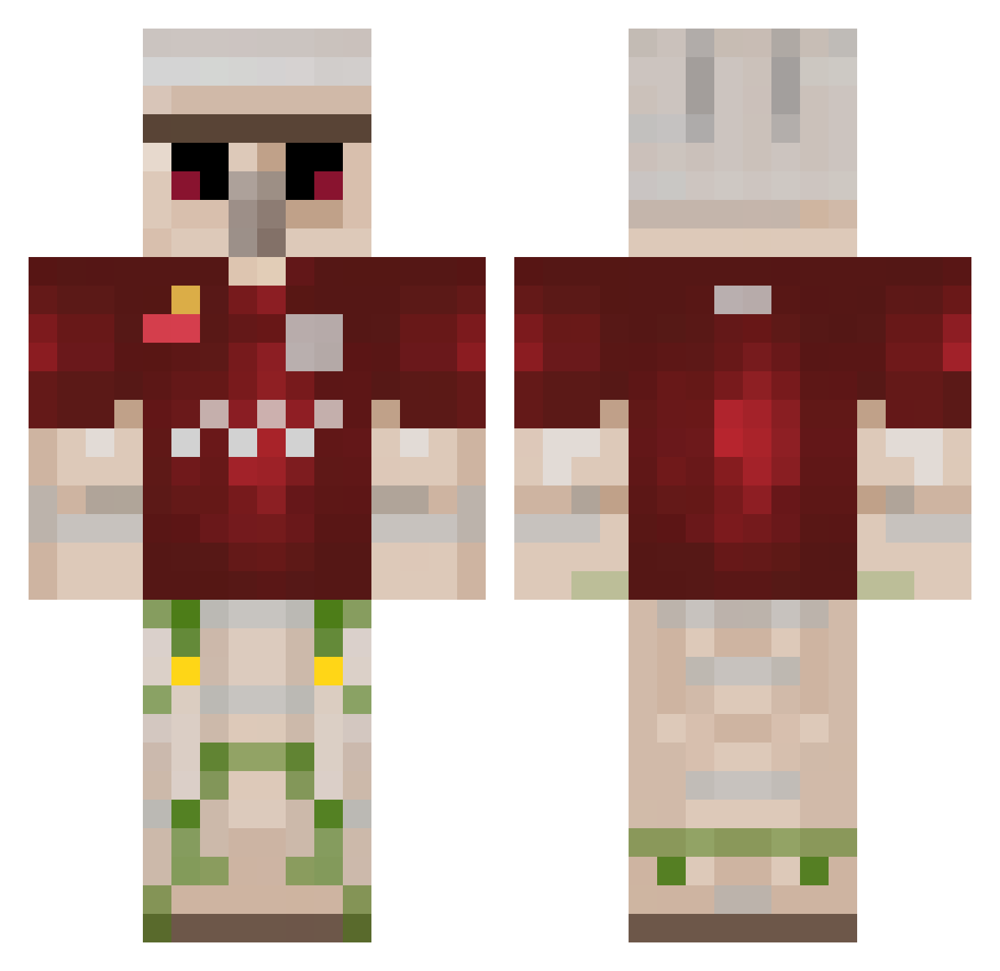 Lem0nguy Minecraft skin, front and back view