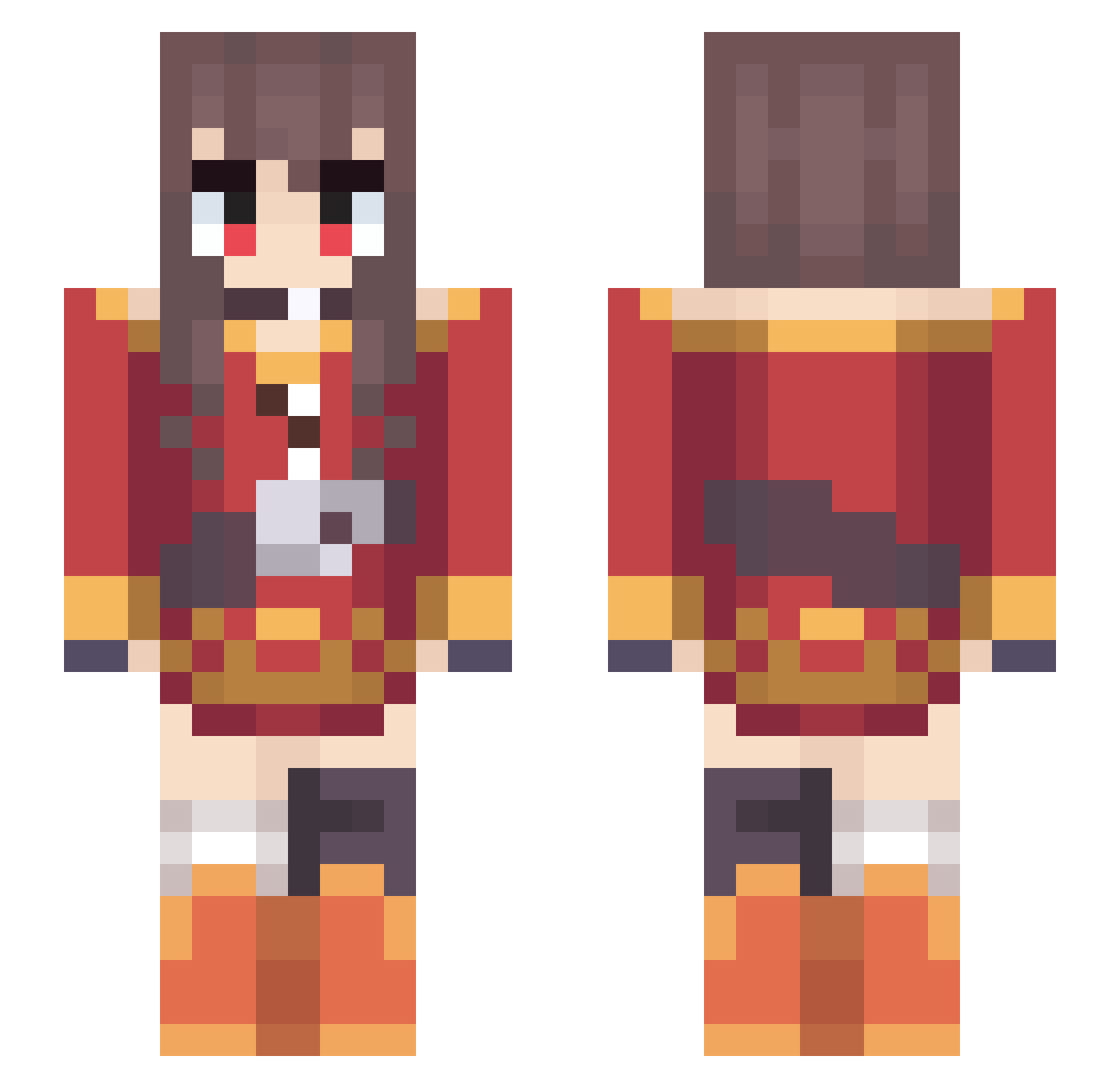 ElettroGame04MC Minecraft skin, front and back view