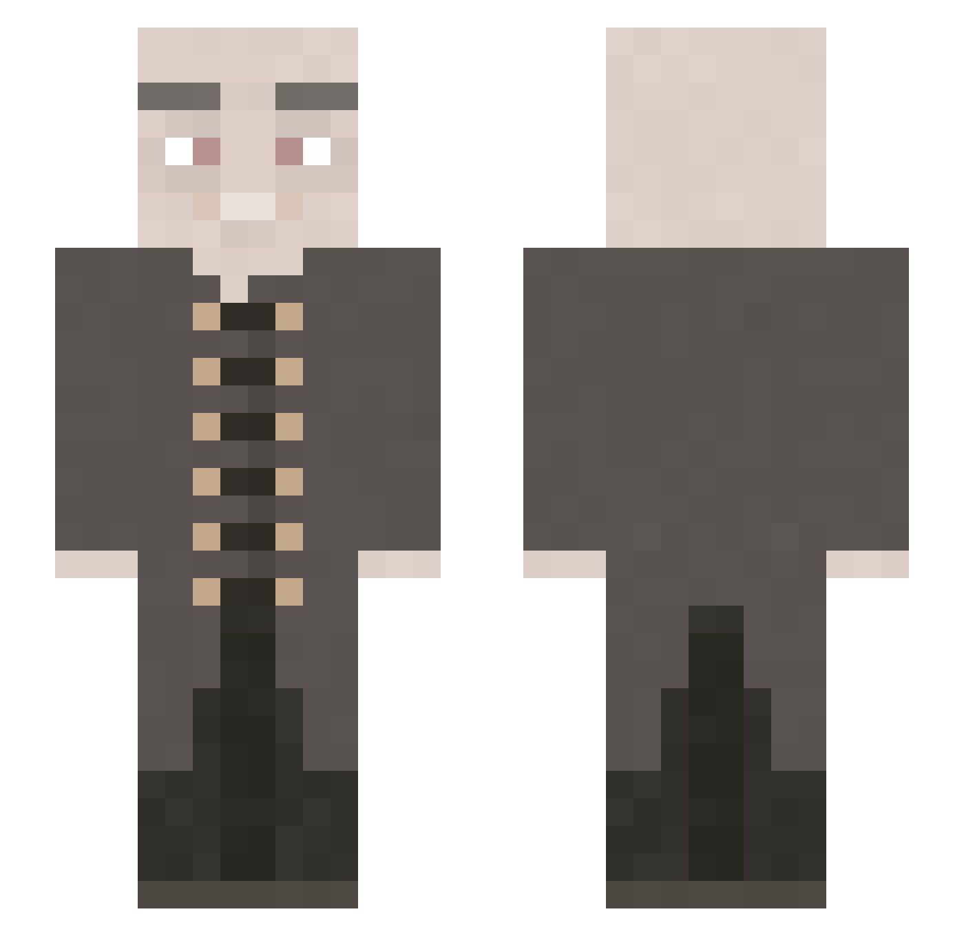 julianyeah Minecraft skin, front and back view