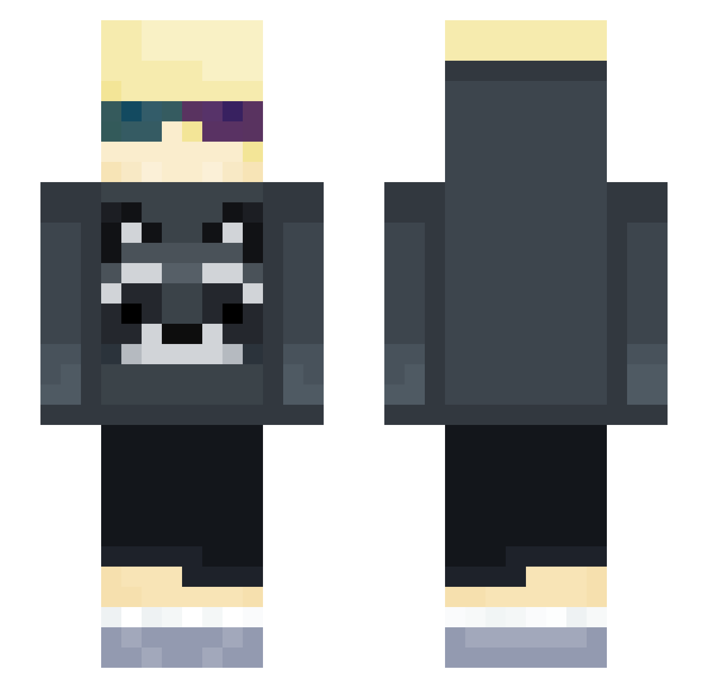 Kylo757p7 Minecraft skin, front and back view