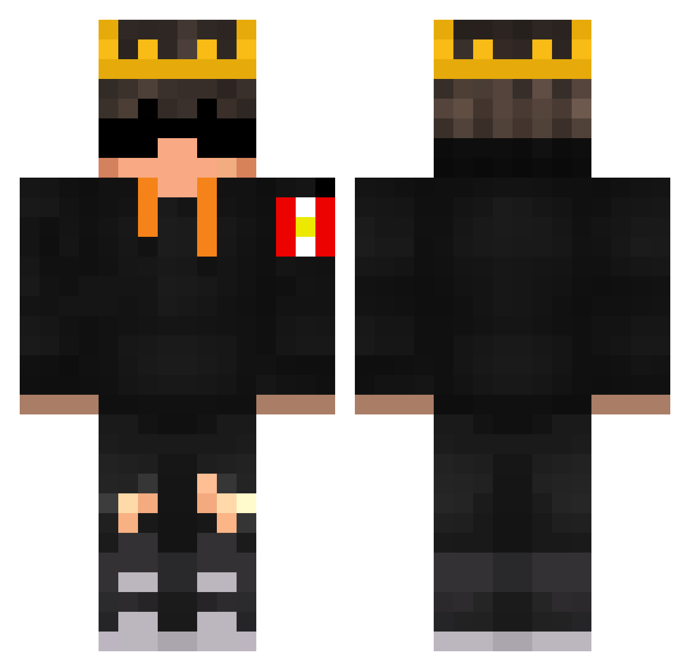 the_brayan_games Minecraft skin, front and back view