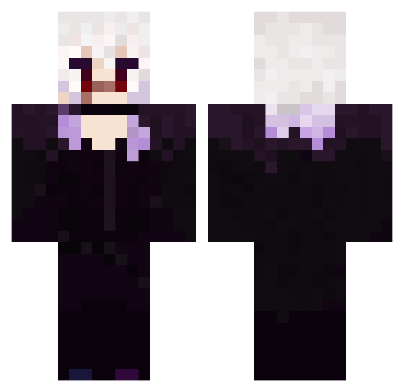 CanaryProject Minecraft skin, front and back view