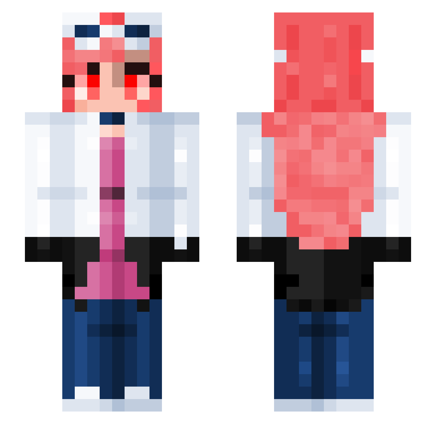 _ShadowRealm Minecraft skin, front and back view