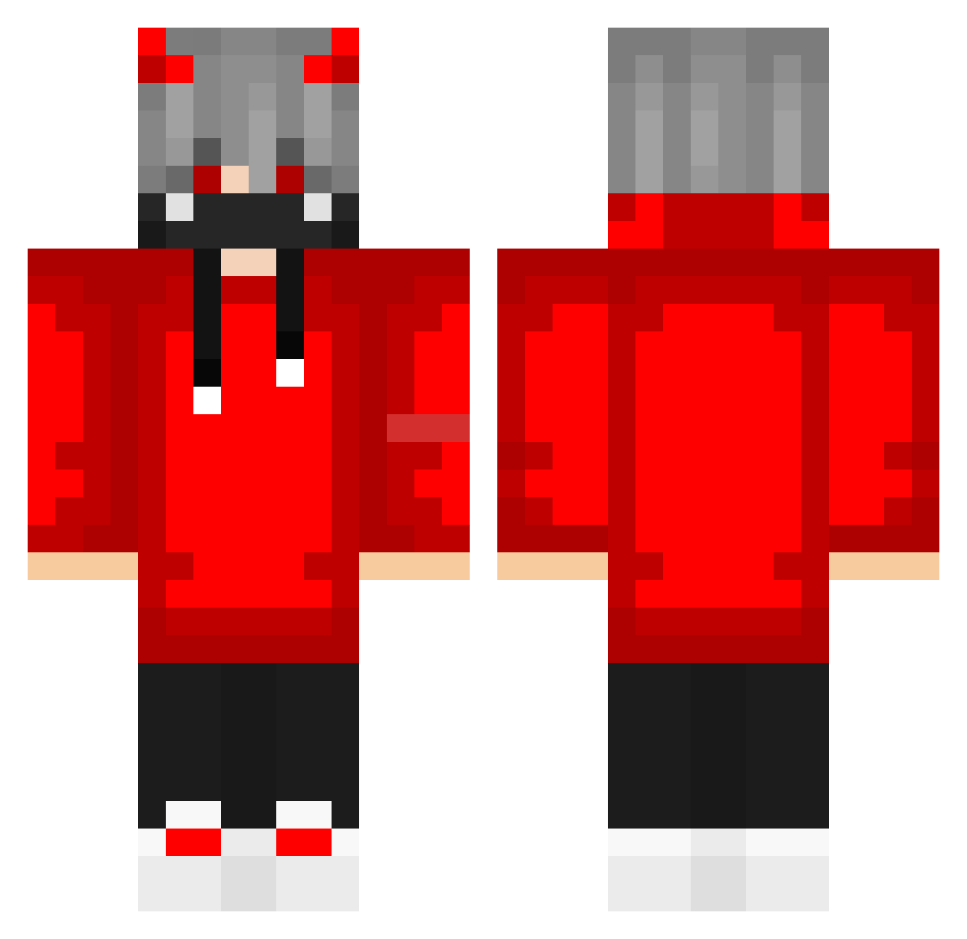 SanJuKyu Minecraft skin, front and back view