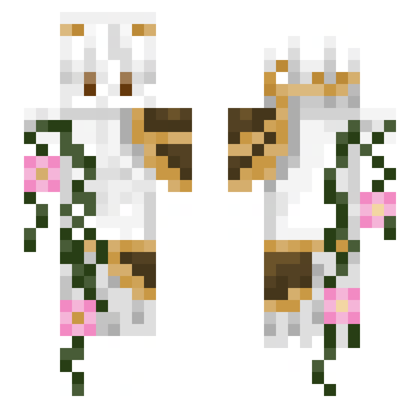 alexvijelie Minecraft skin, front and back view