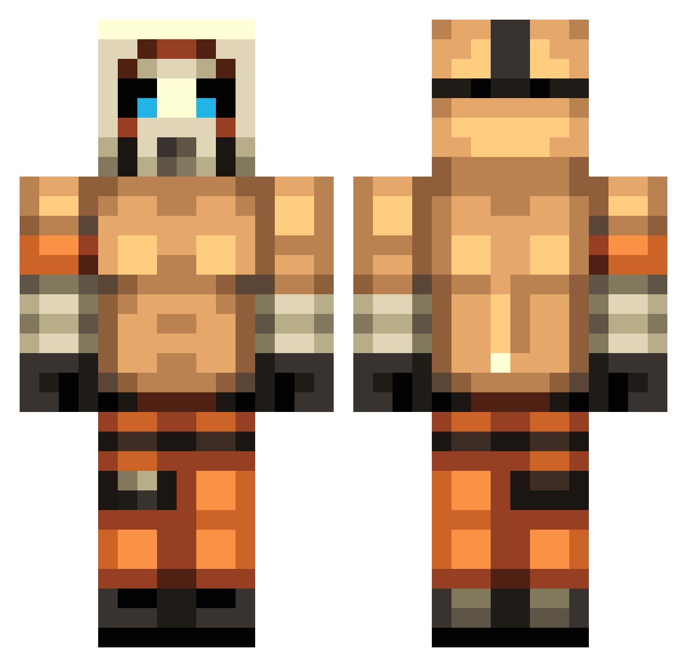 Max_Morsman Minecraft skin, front and back view