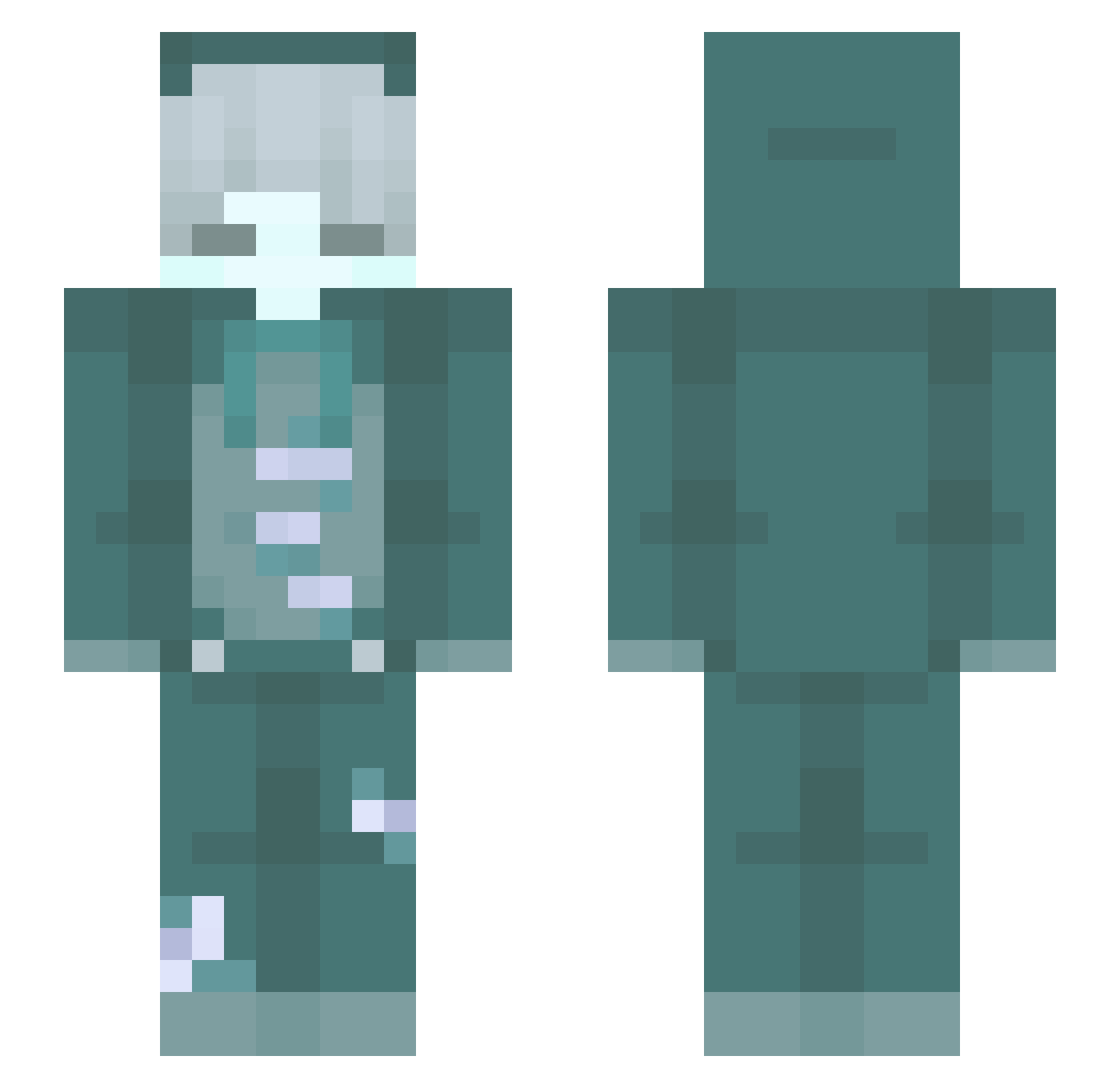 yusuf5151 Minecraft skin, front and back view