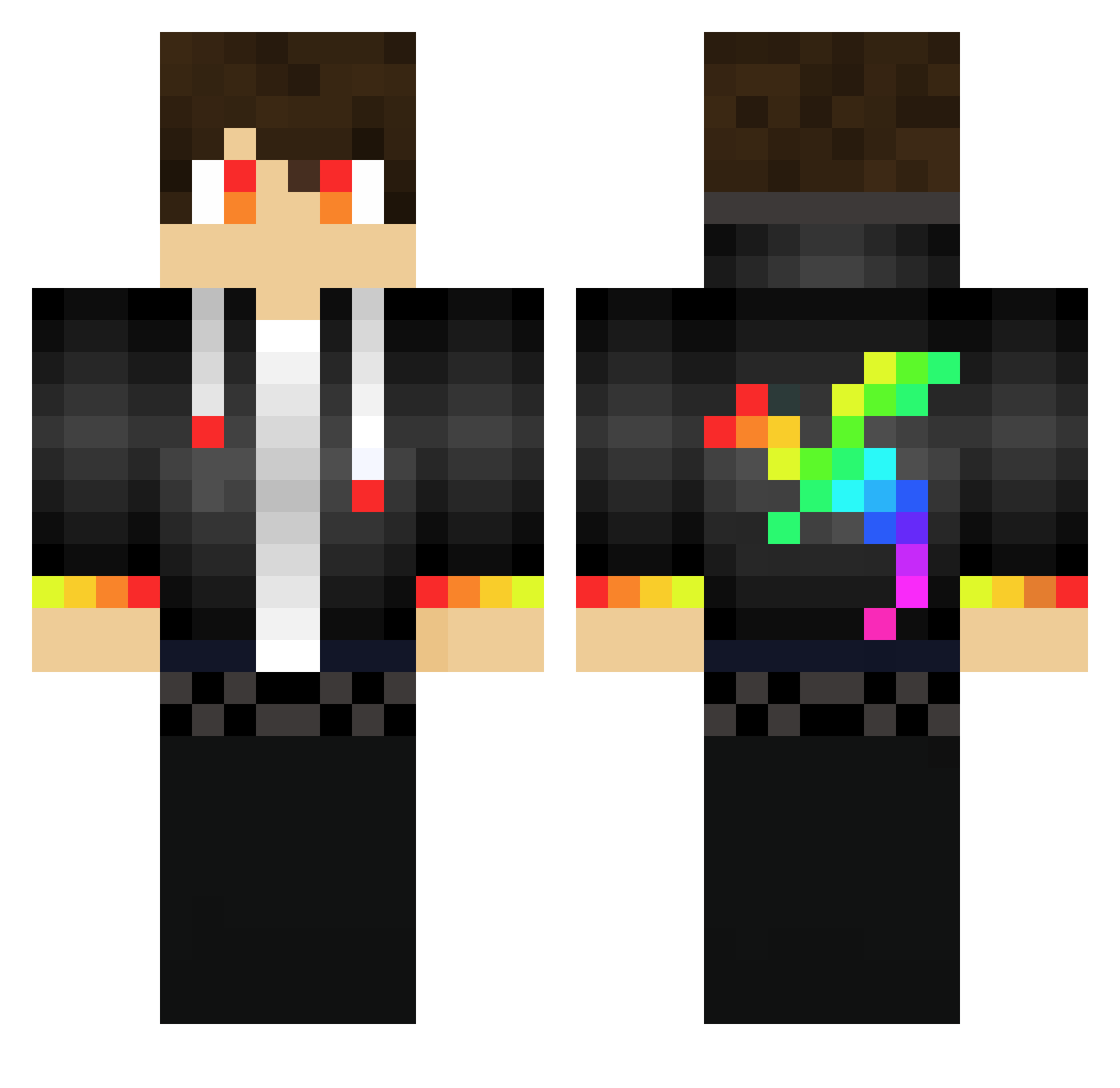 yossefr22 Minecraft skin, front and back view