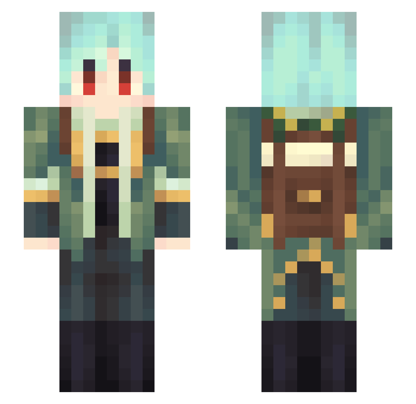 dashdot2017 Minecraft skin, front and back view