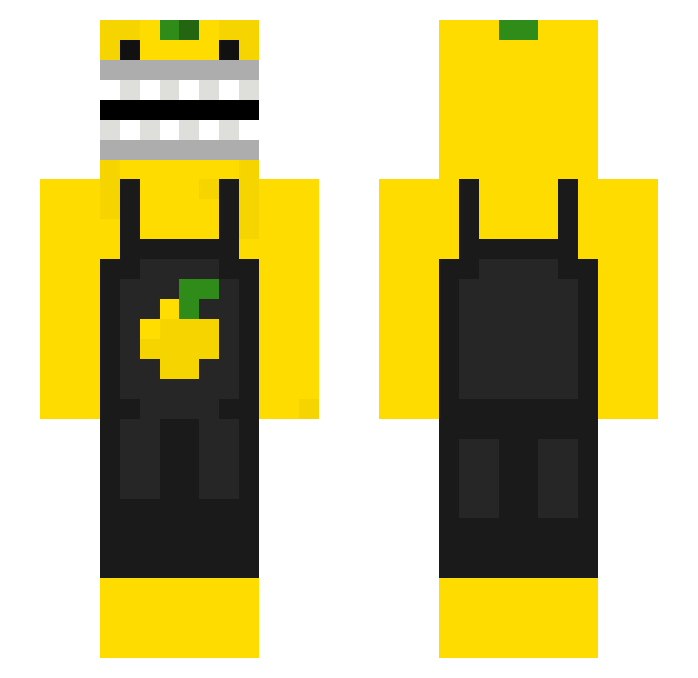 BERSERK111111111 Minecraft skin, front and back view