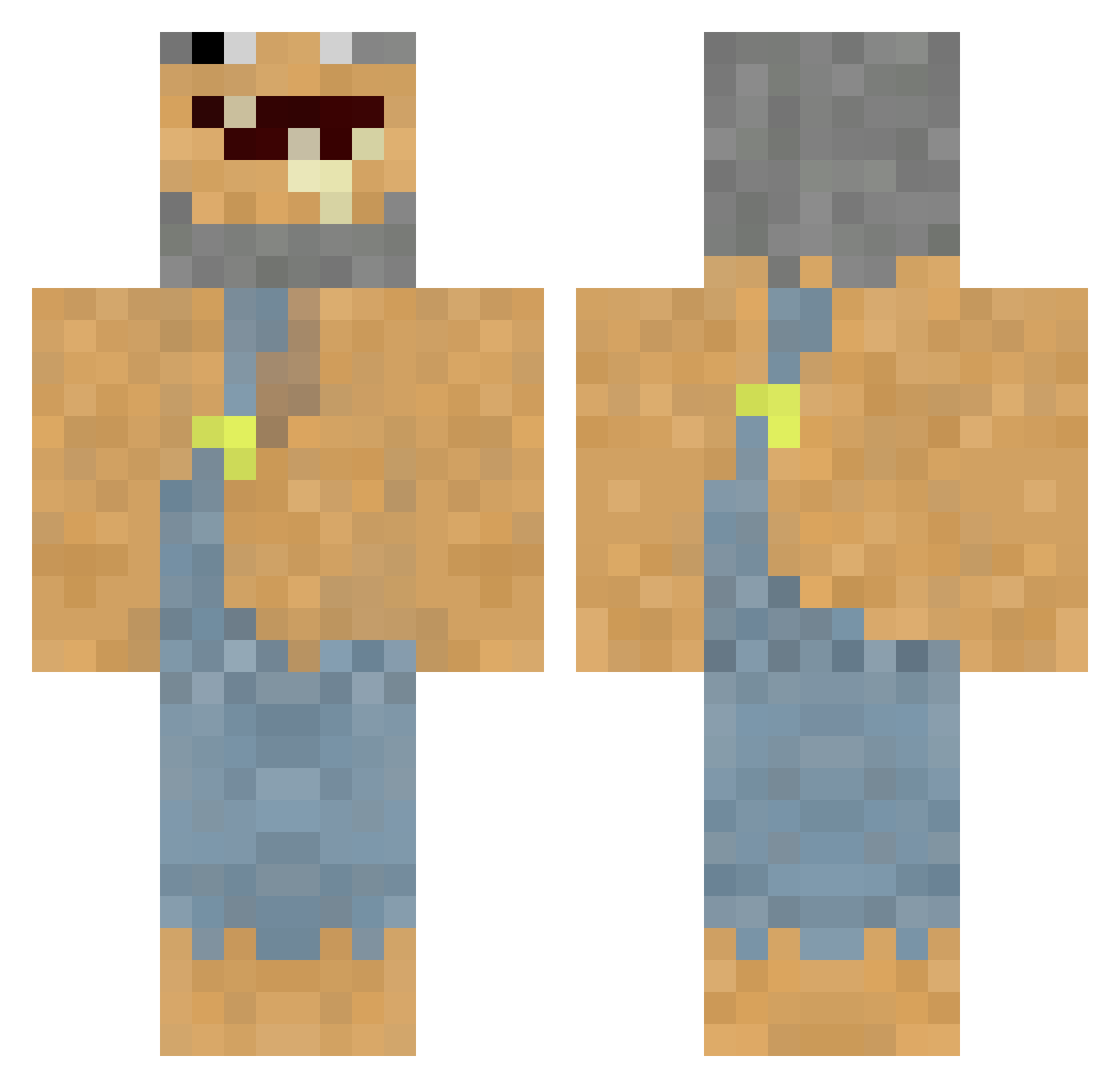 WindMan48 Minecraft skin, front and back view