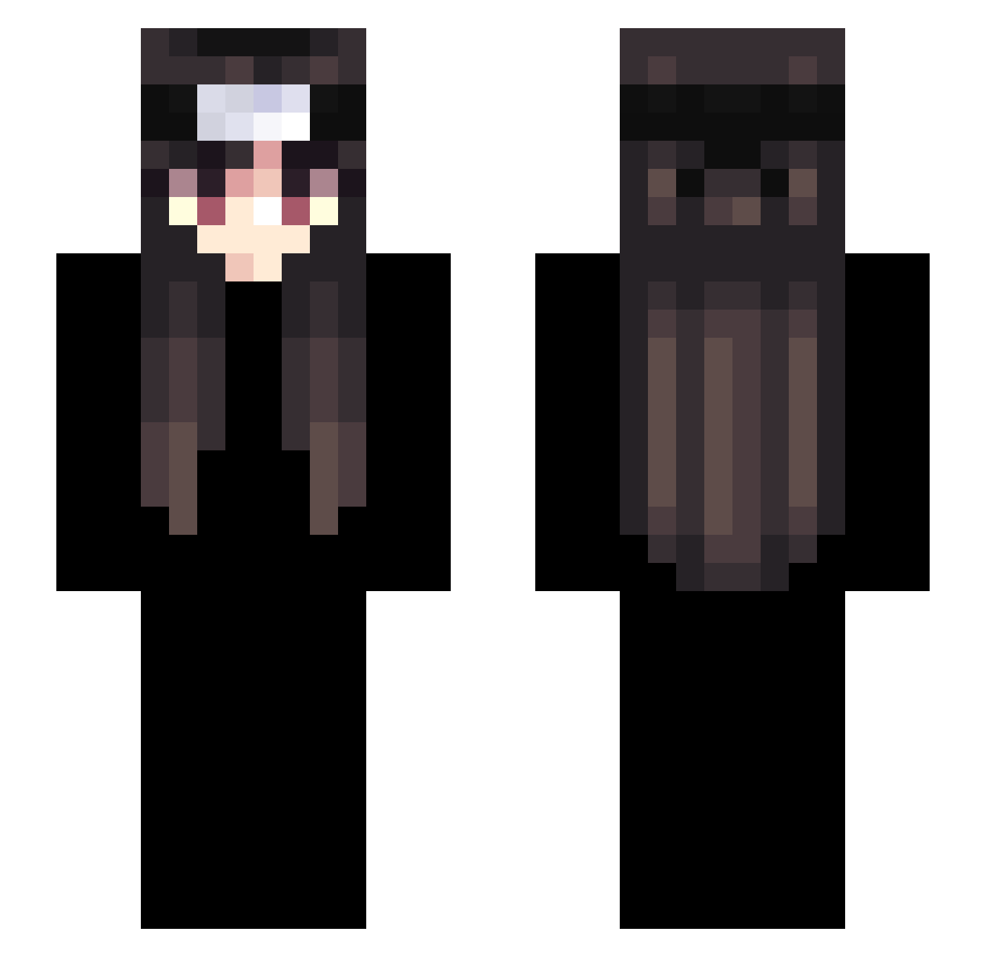 summat Minecraft skin, front and back view
