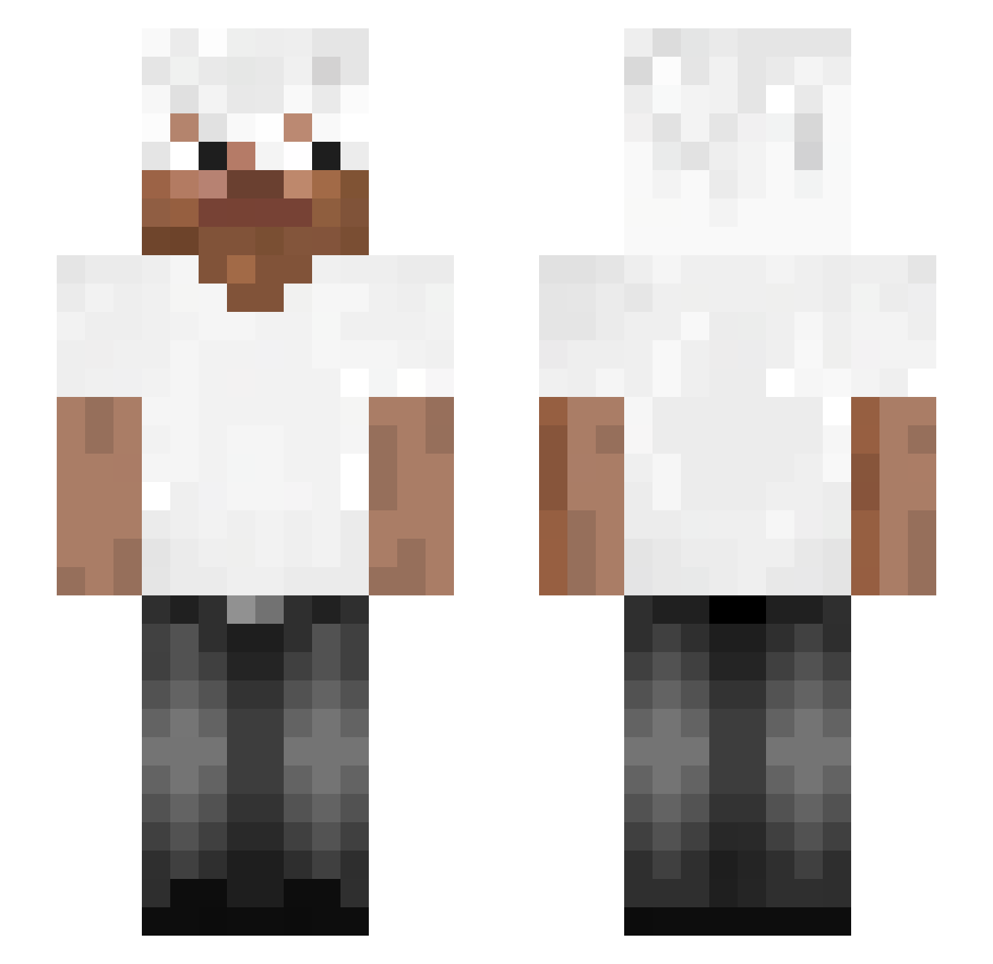 Sczepan Minecraft skin, front and back view