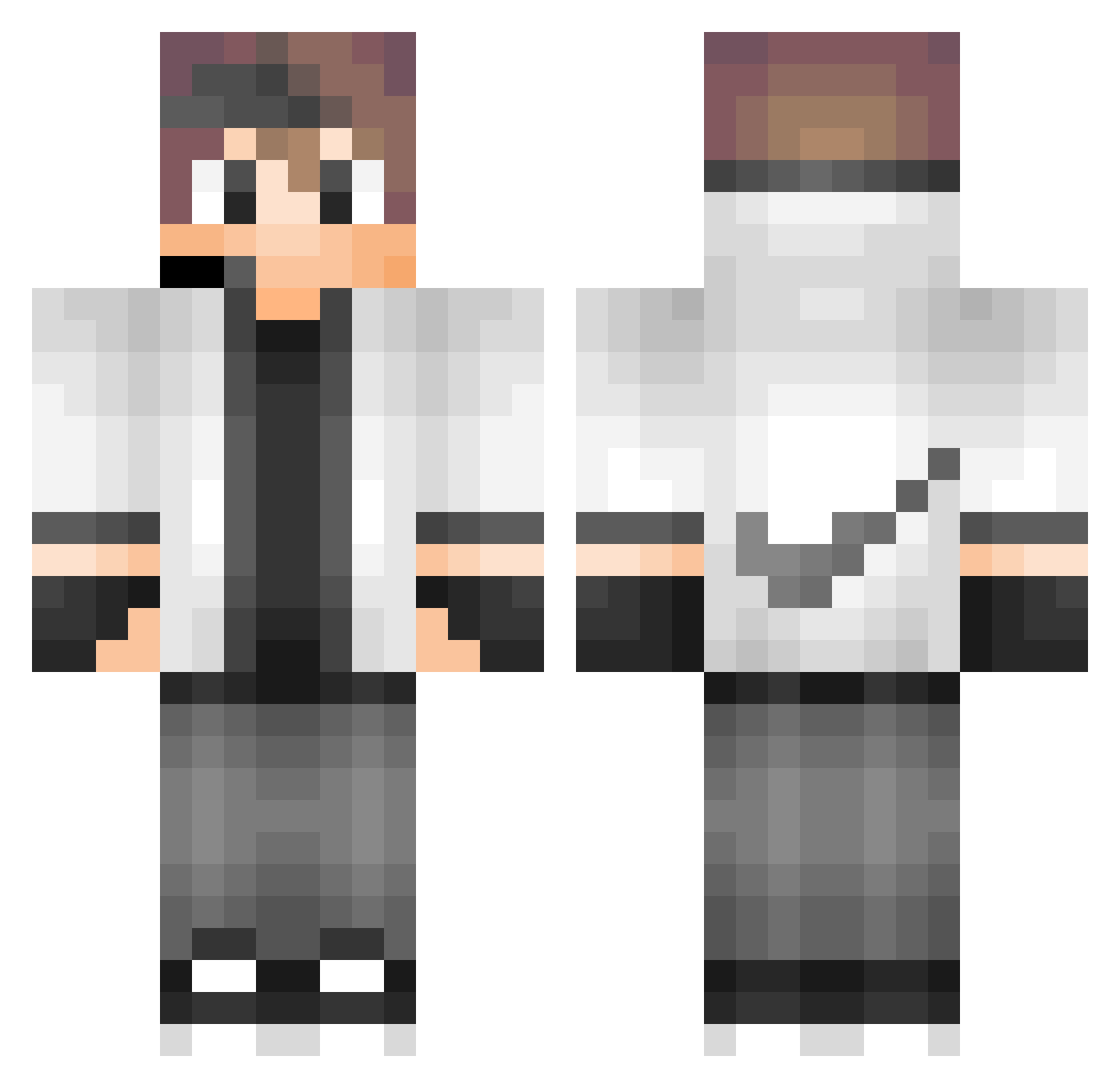 noco68 Minecraft skin, front and back view