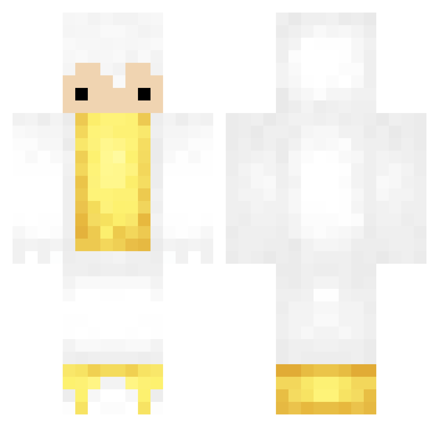 TicTacToeCraft Minecraft skin, front and back view