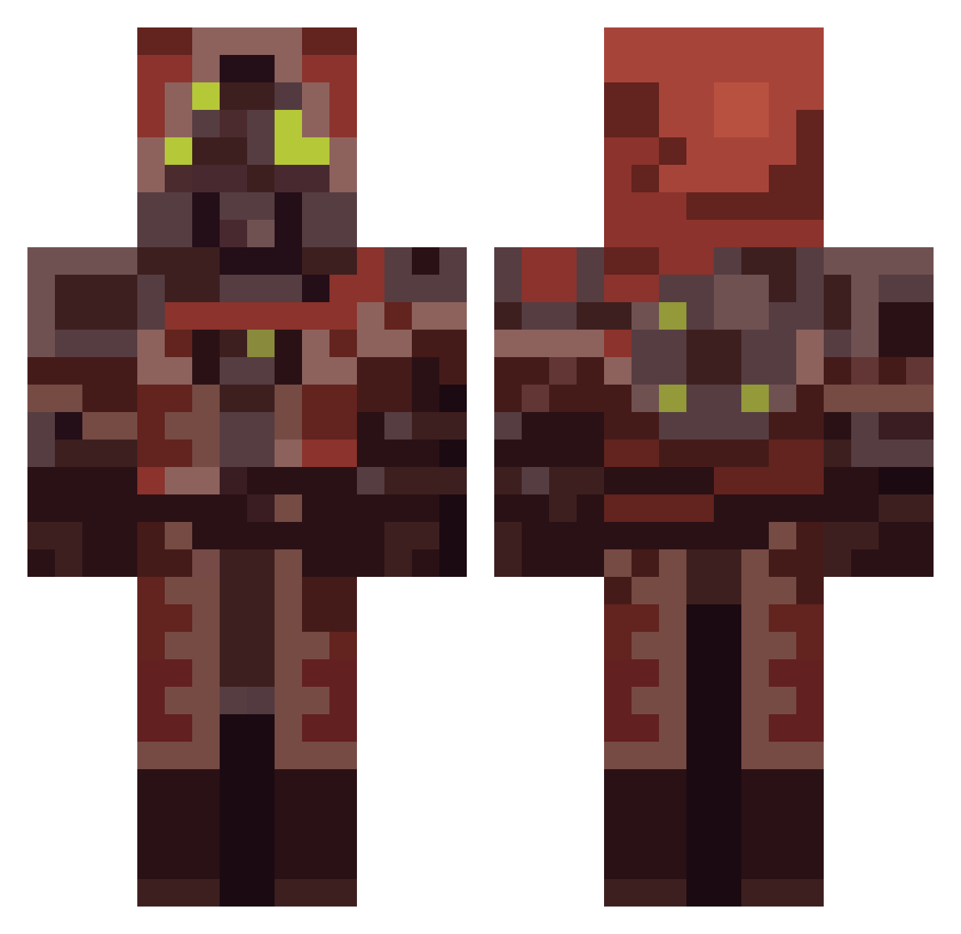 Terrorist_Doggo1 Minecraft skin, front and back view