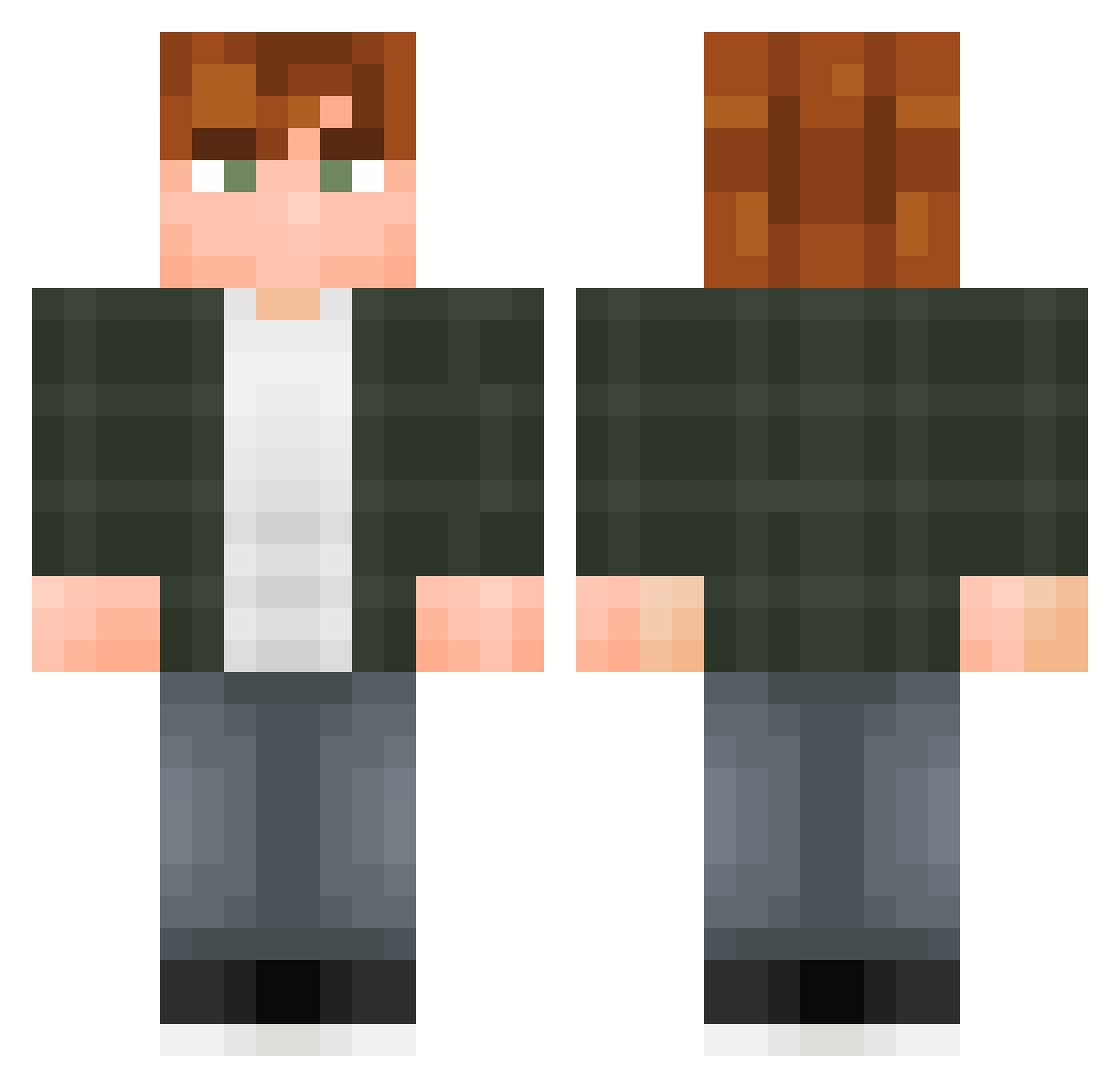 D0ffy___ Minecraft skin, front and back view